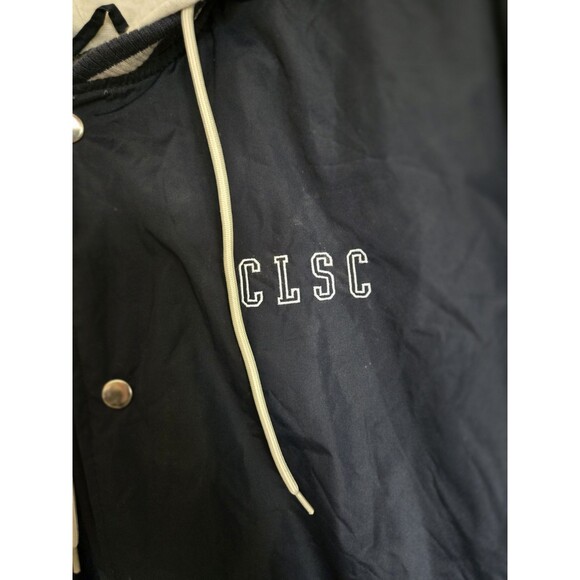 CLSC Life Streetwear Mens Jacket Coat Size XL Navy Blue Gray Letterman Varsity - Picture 6 of 12